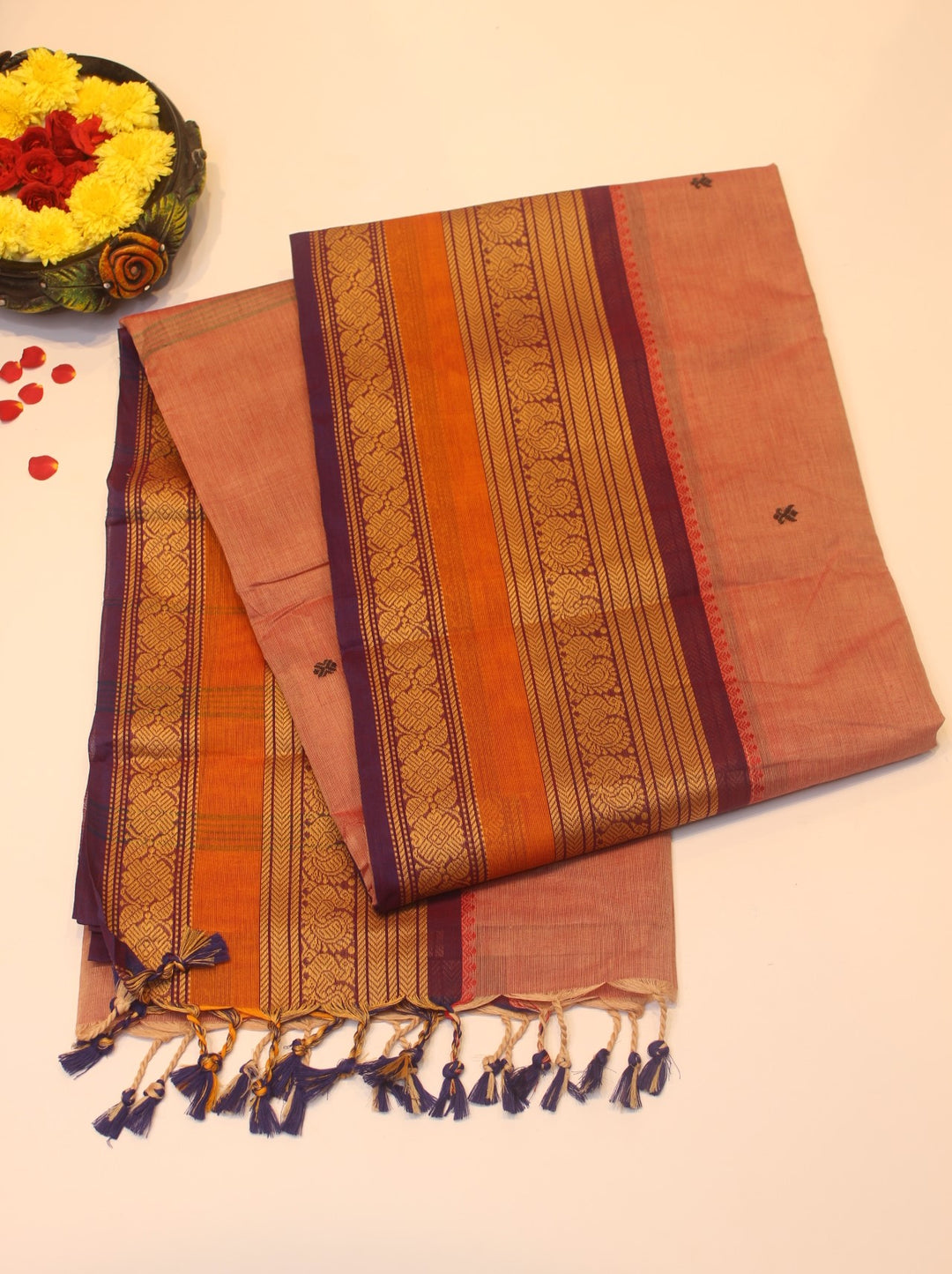 Cotton saree with Border