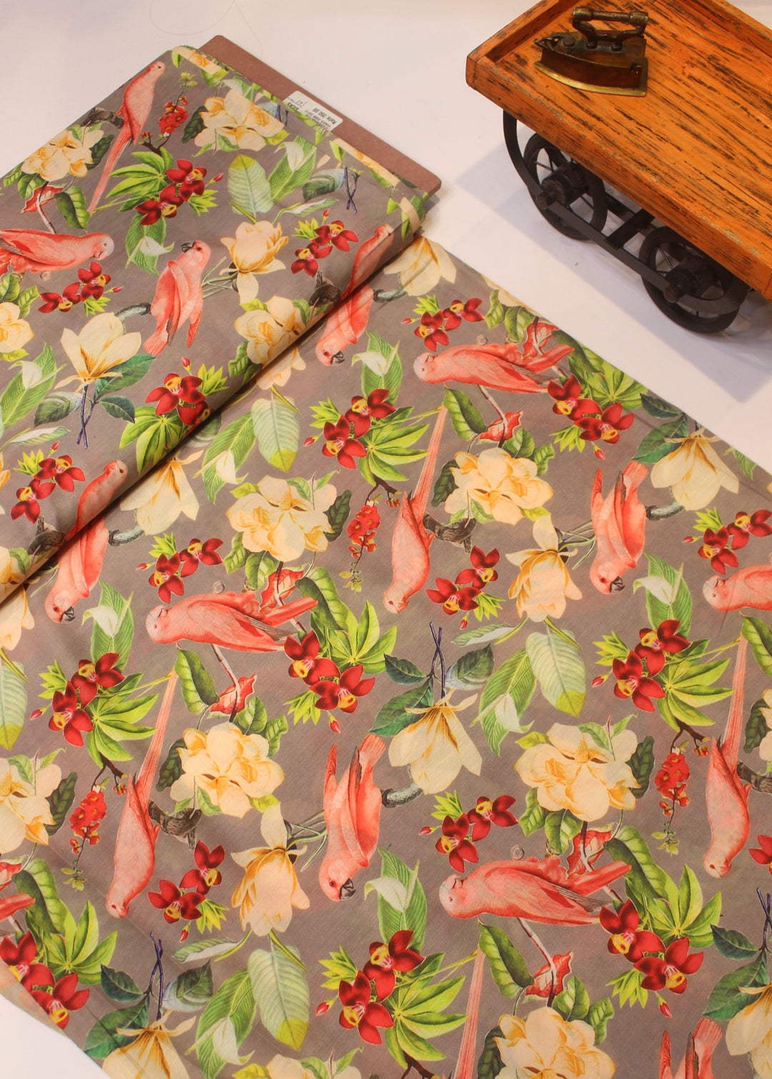 Printed muslin fabric