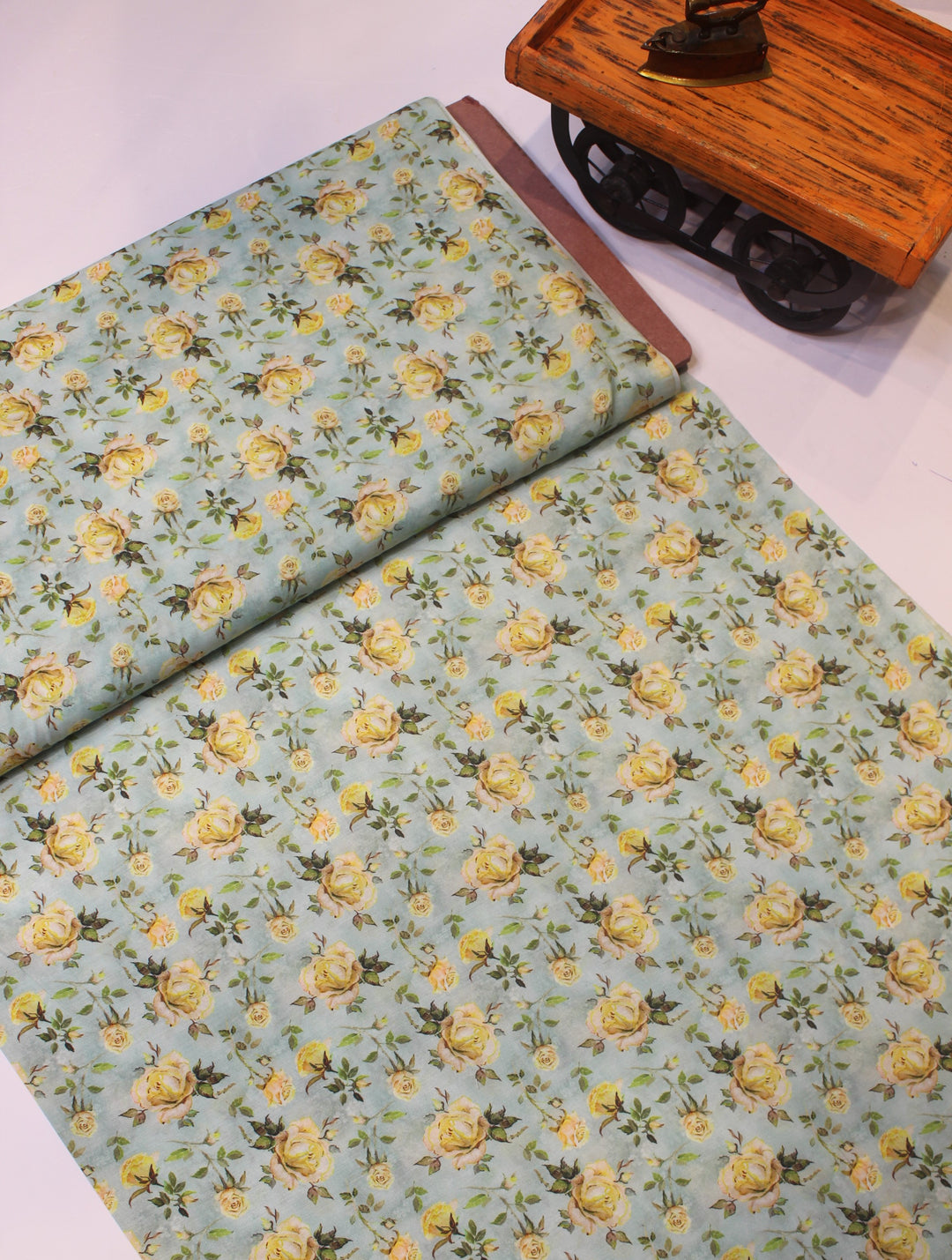 Printed muslin fabric