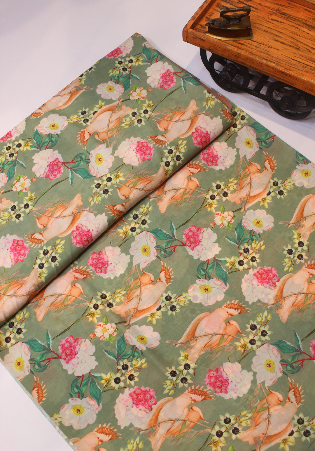 Printed muslin fabric