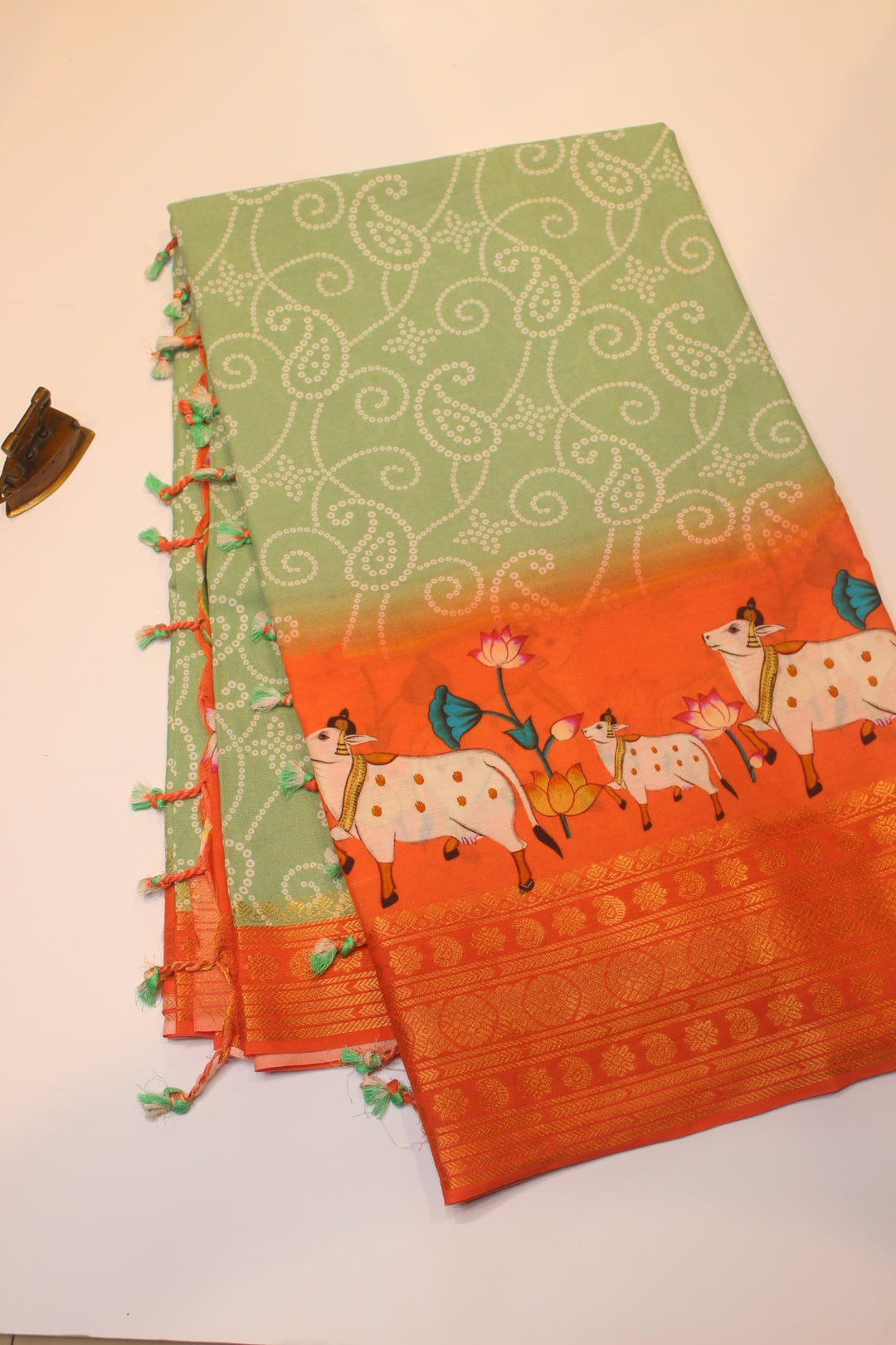 Digital Print Cotton Saree