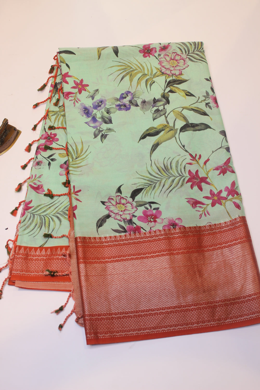 Digital Print Cotton Saree
