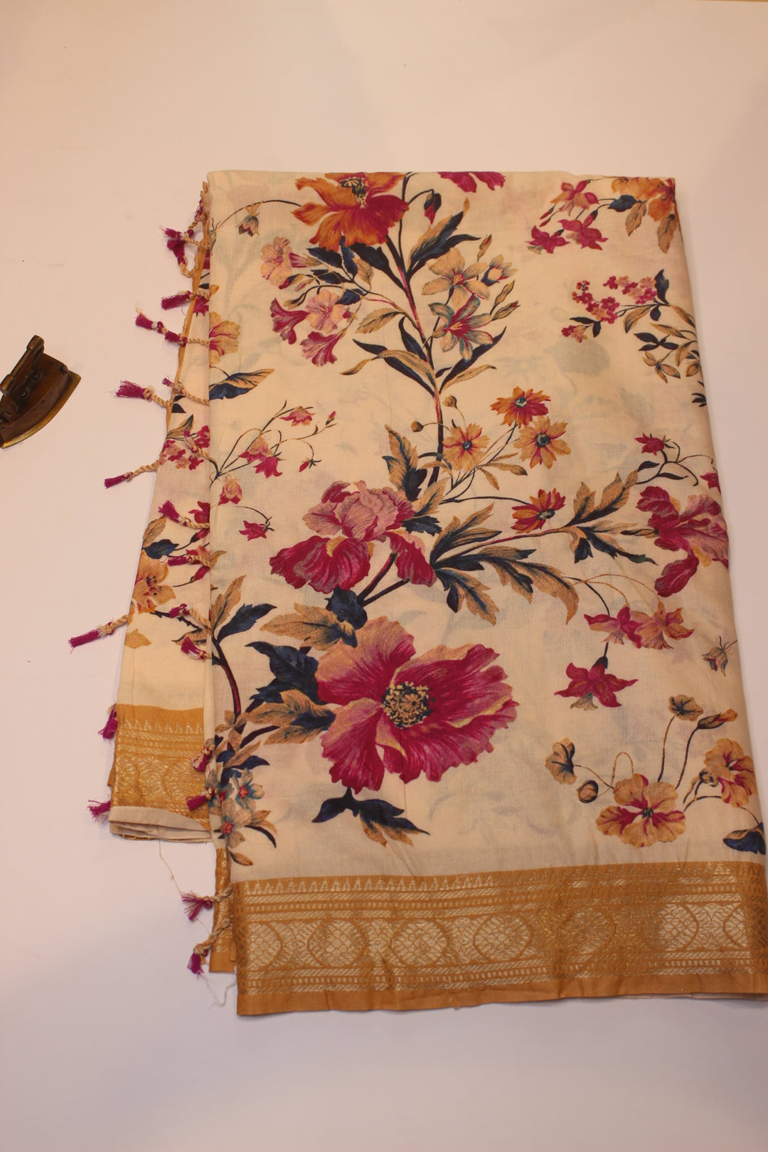 Digital Print Cotton Saree