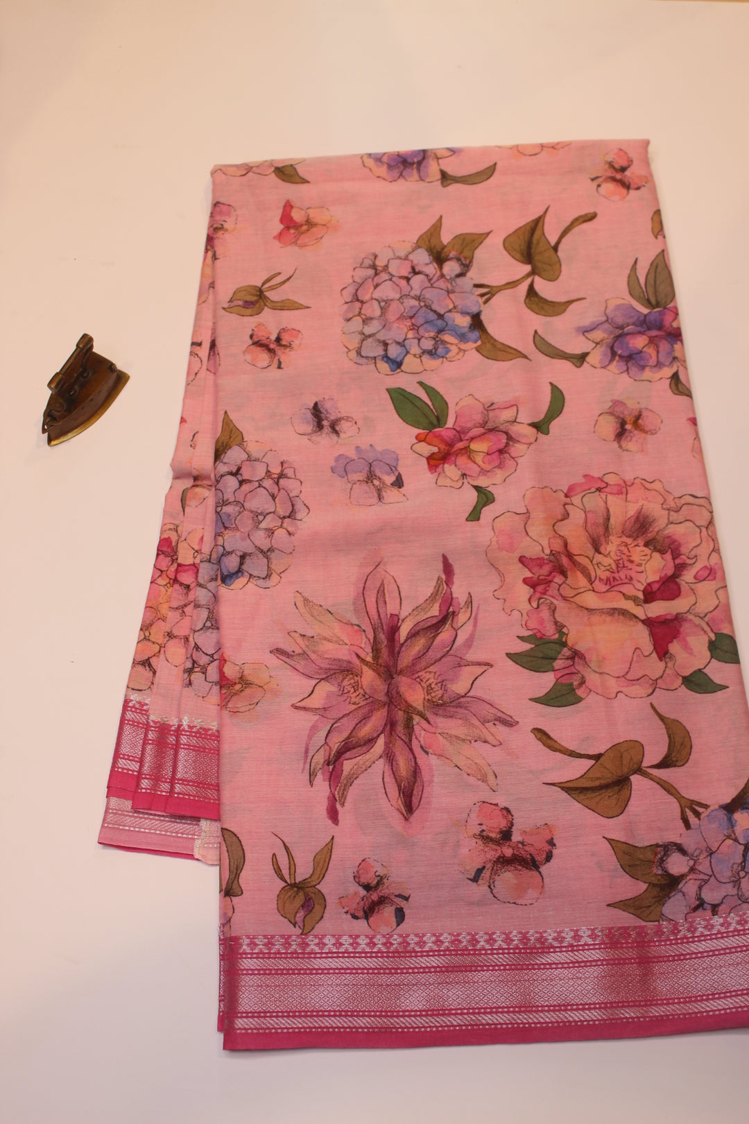 Digital Print Cotton Saree
