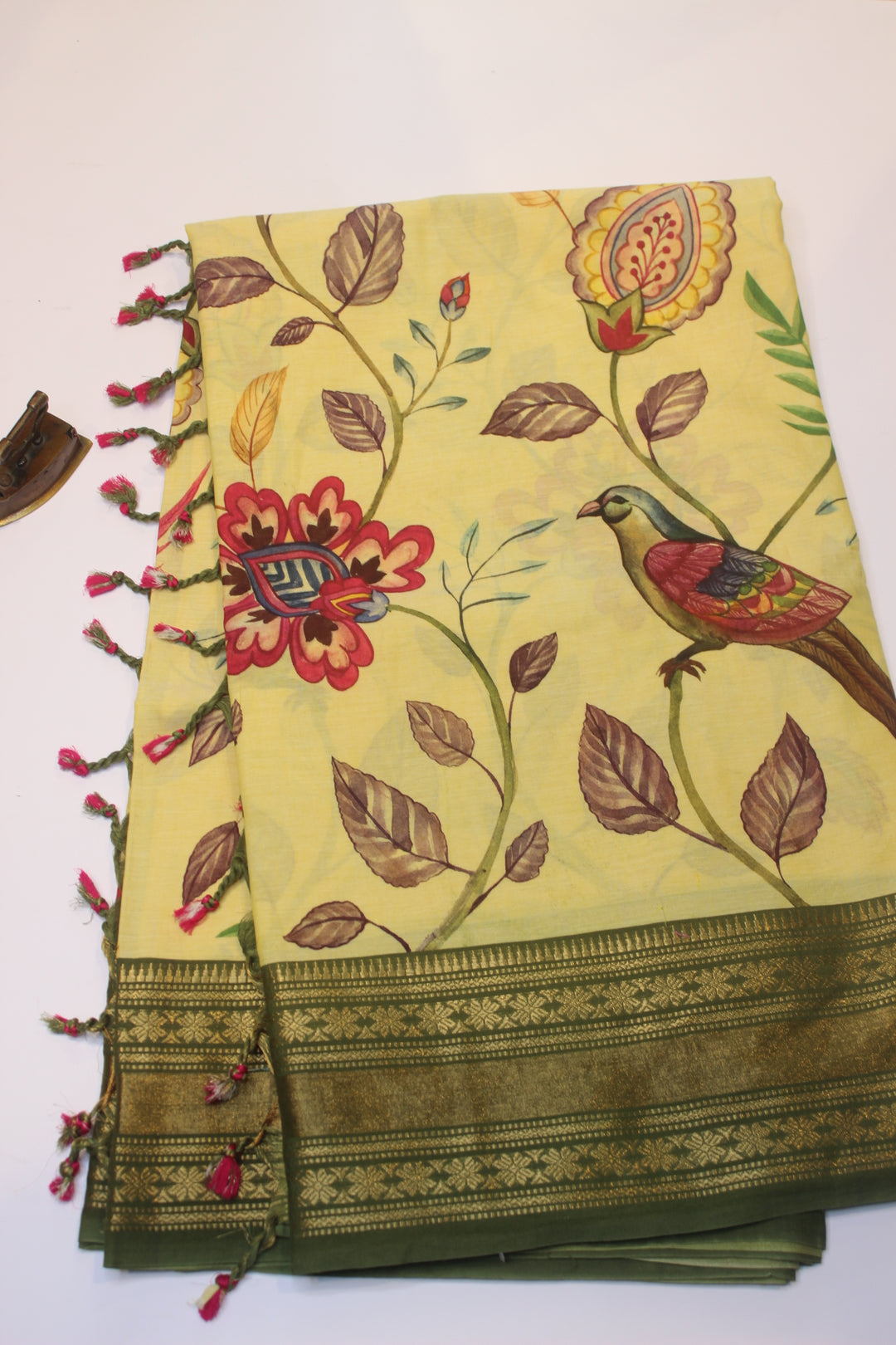 Digital Print Cotton Saree