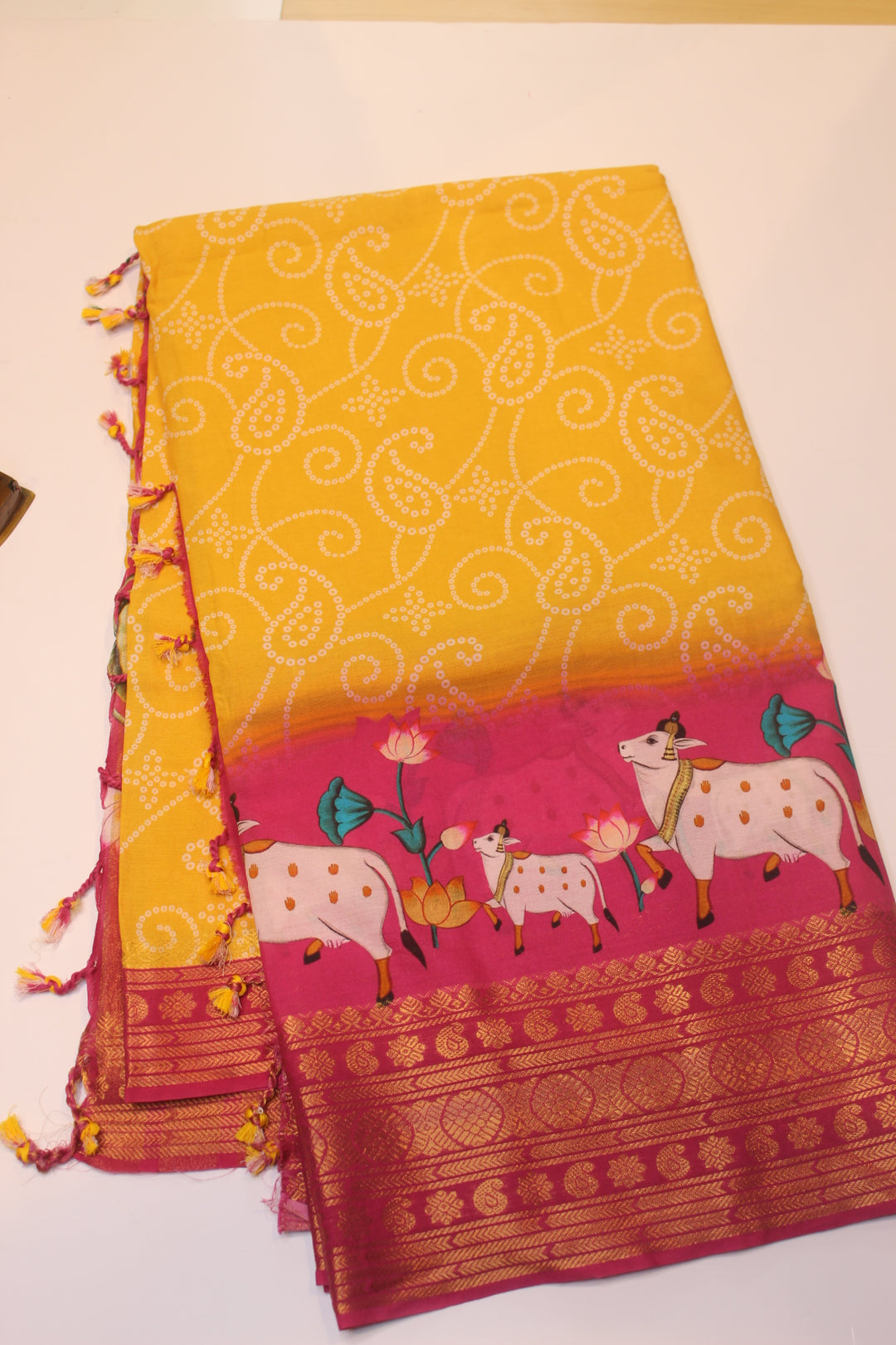 Digital Print Cotton Saree