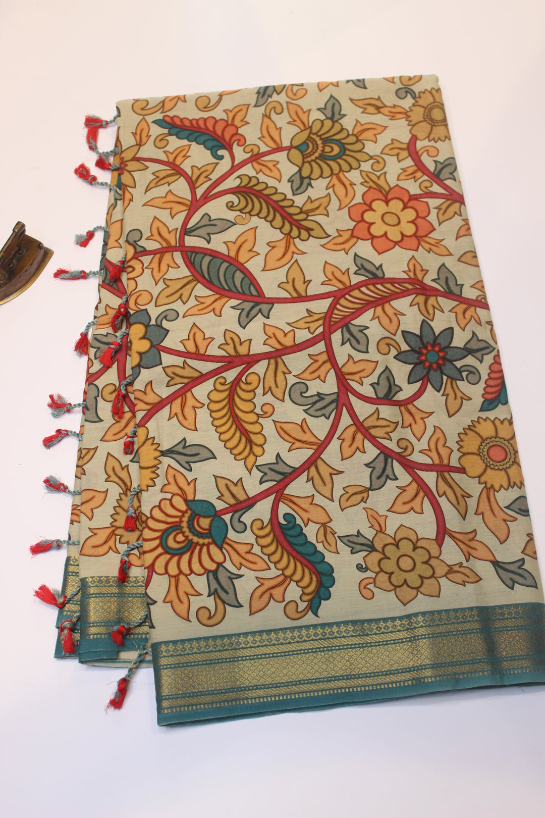 Digital Print Cotton Saree