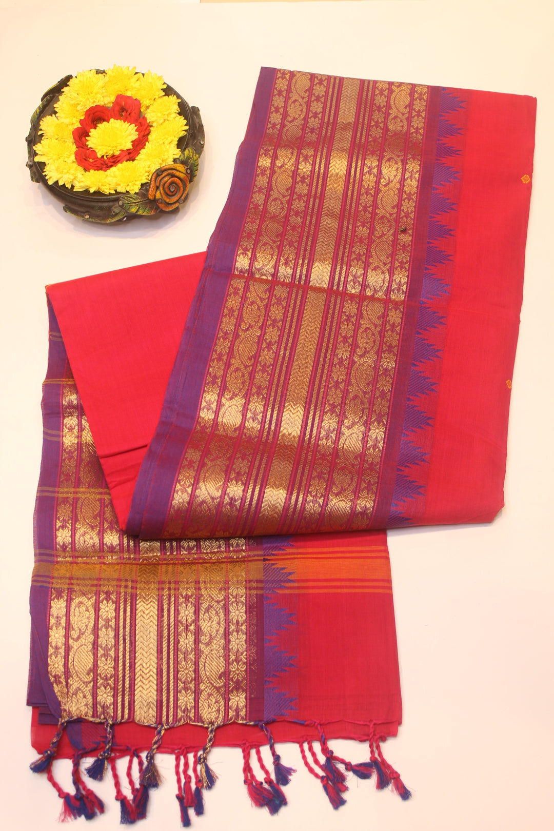Cotton saree with Border
