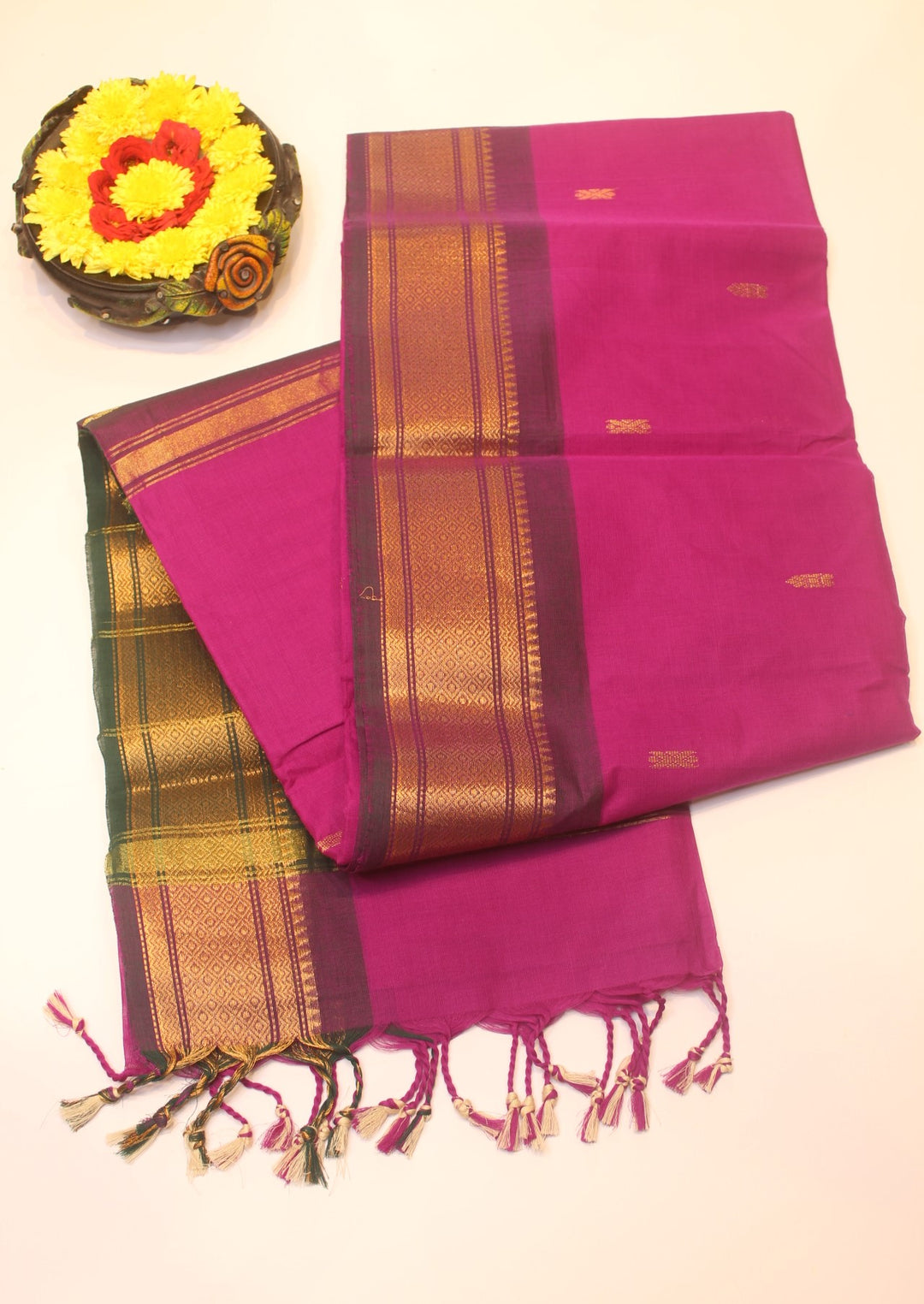 Cotton saree with Border