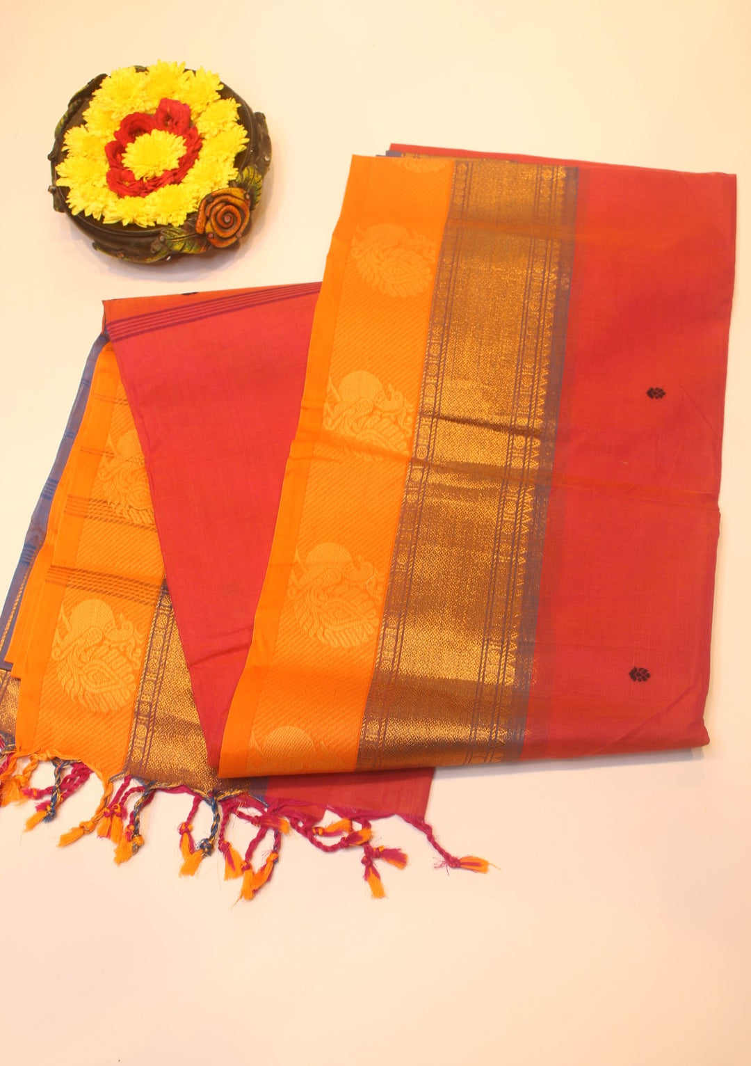 Cotton saree with Border