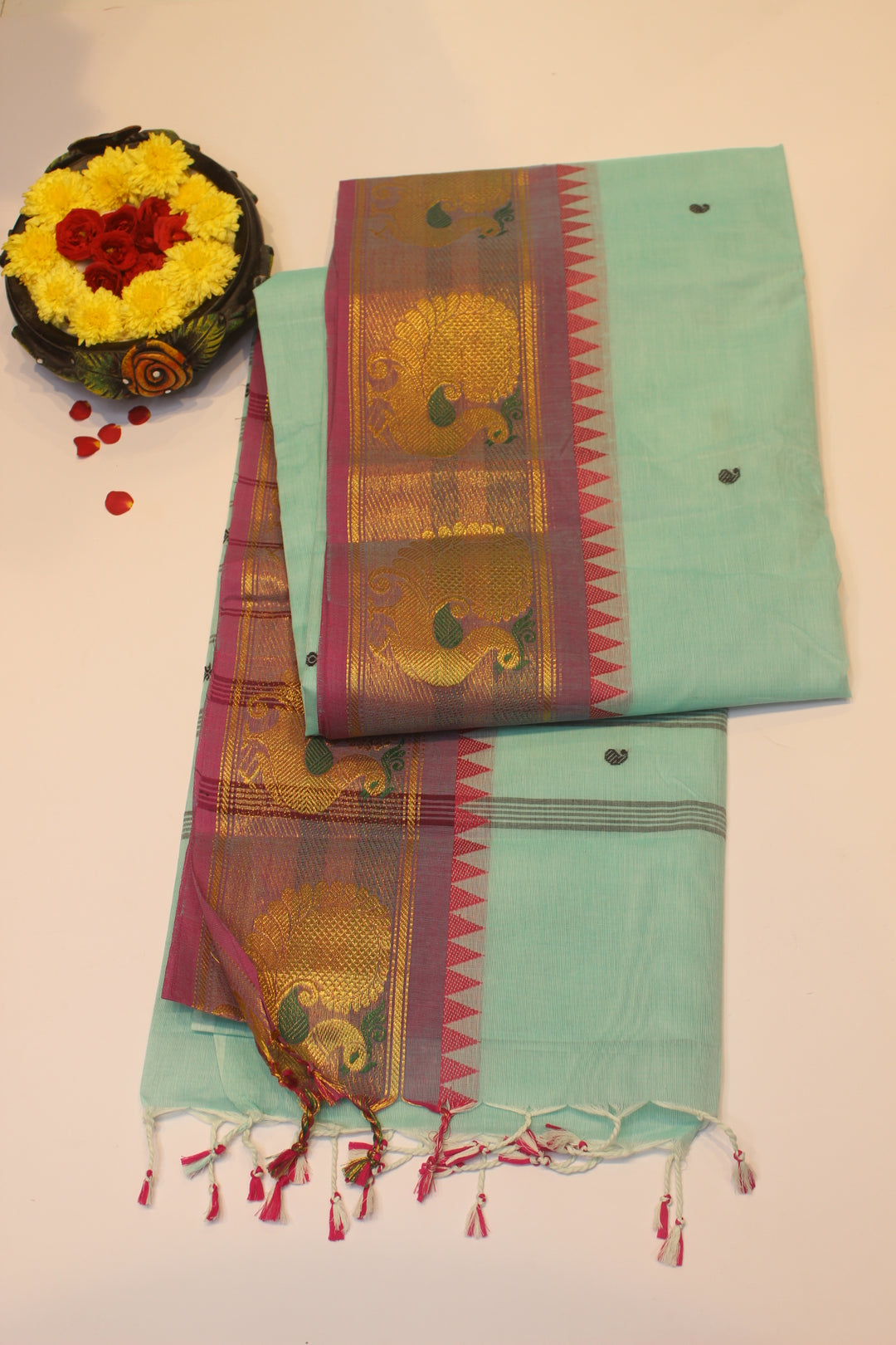 Cotton saree with Border