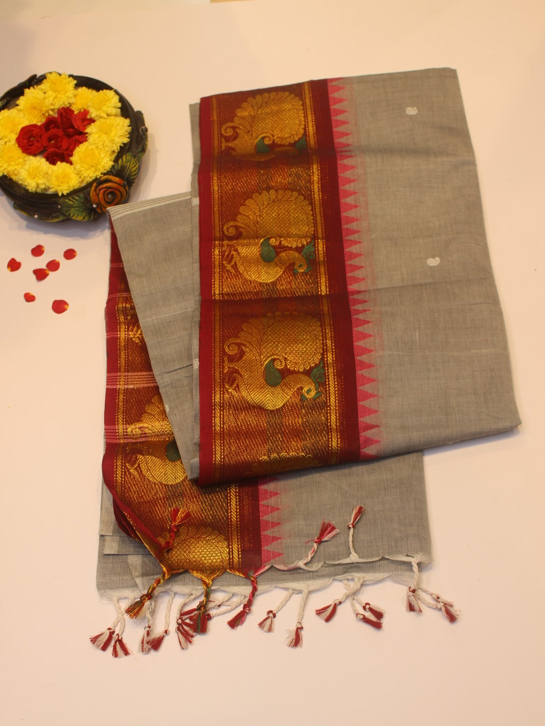 Cotton saree with Border