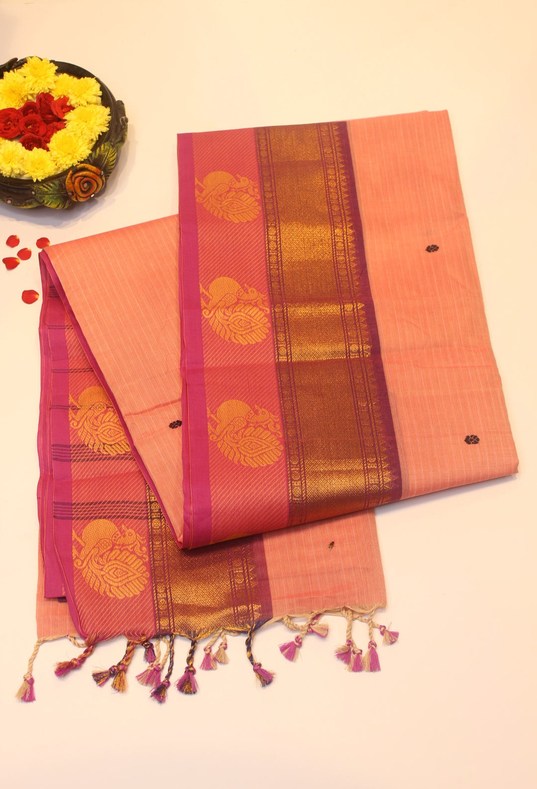 Cotton saree with Border