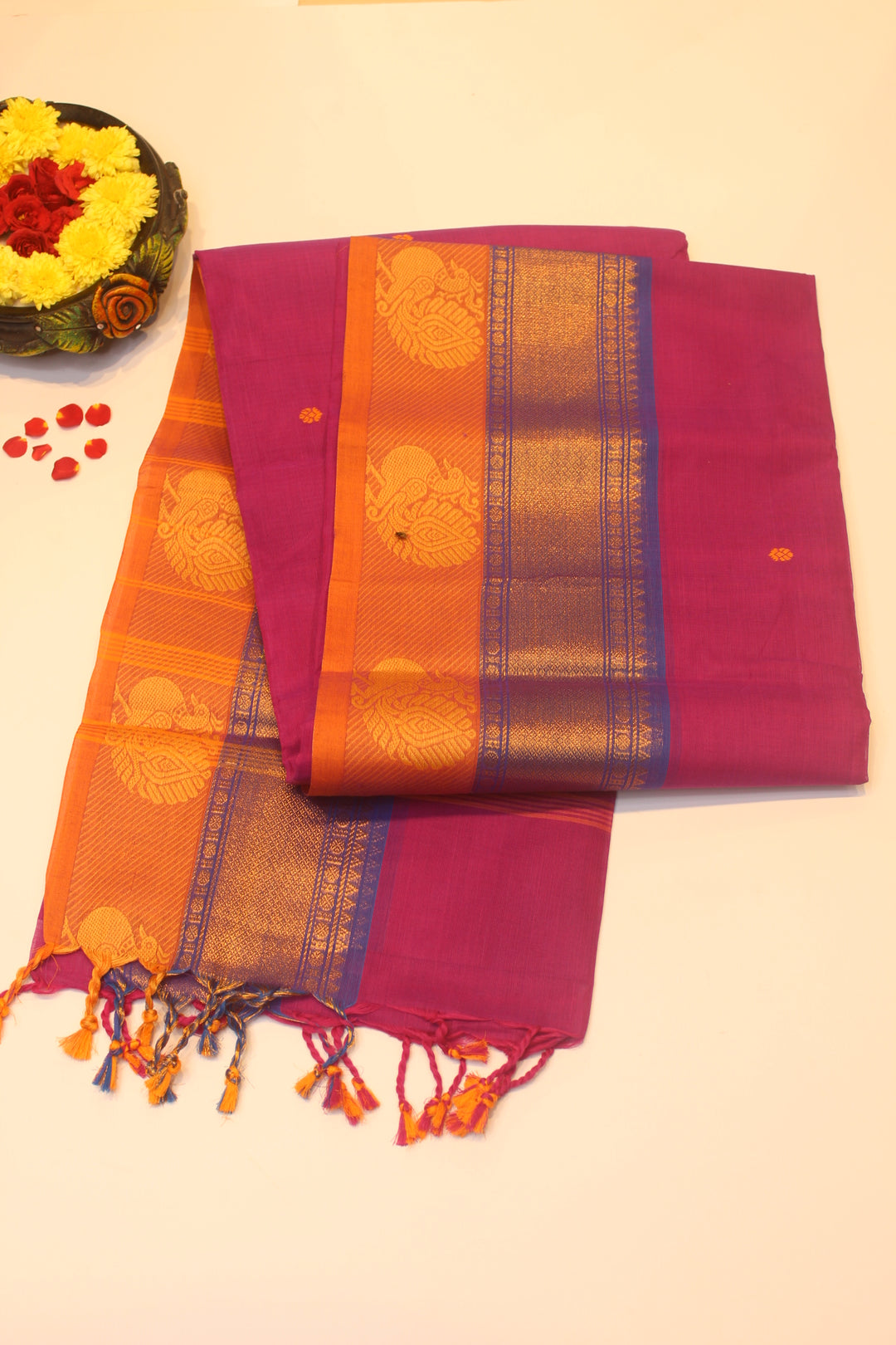 Cotton saree with Border