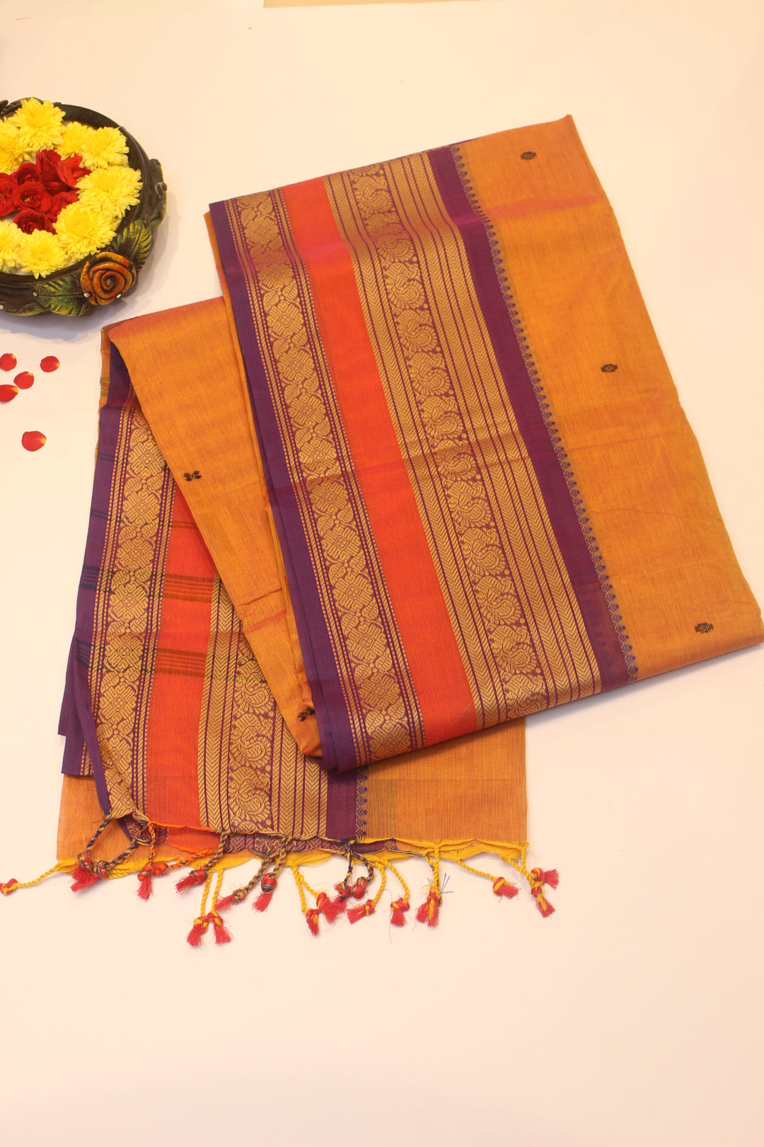 Cotton saree with Border