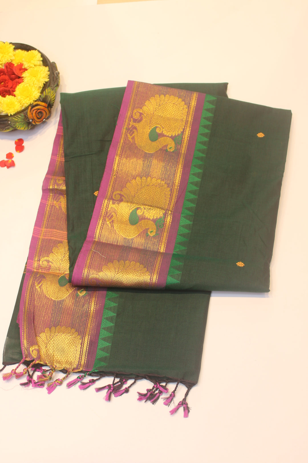 Cotton saree with Border
