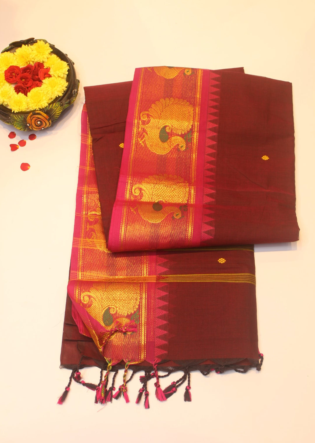 Cotton saree with Border