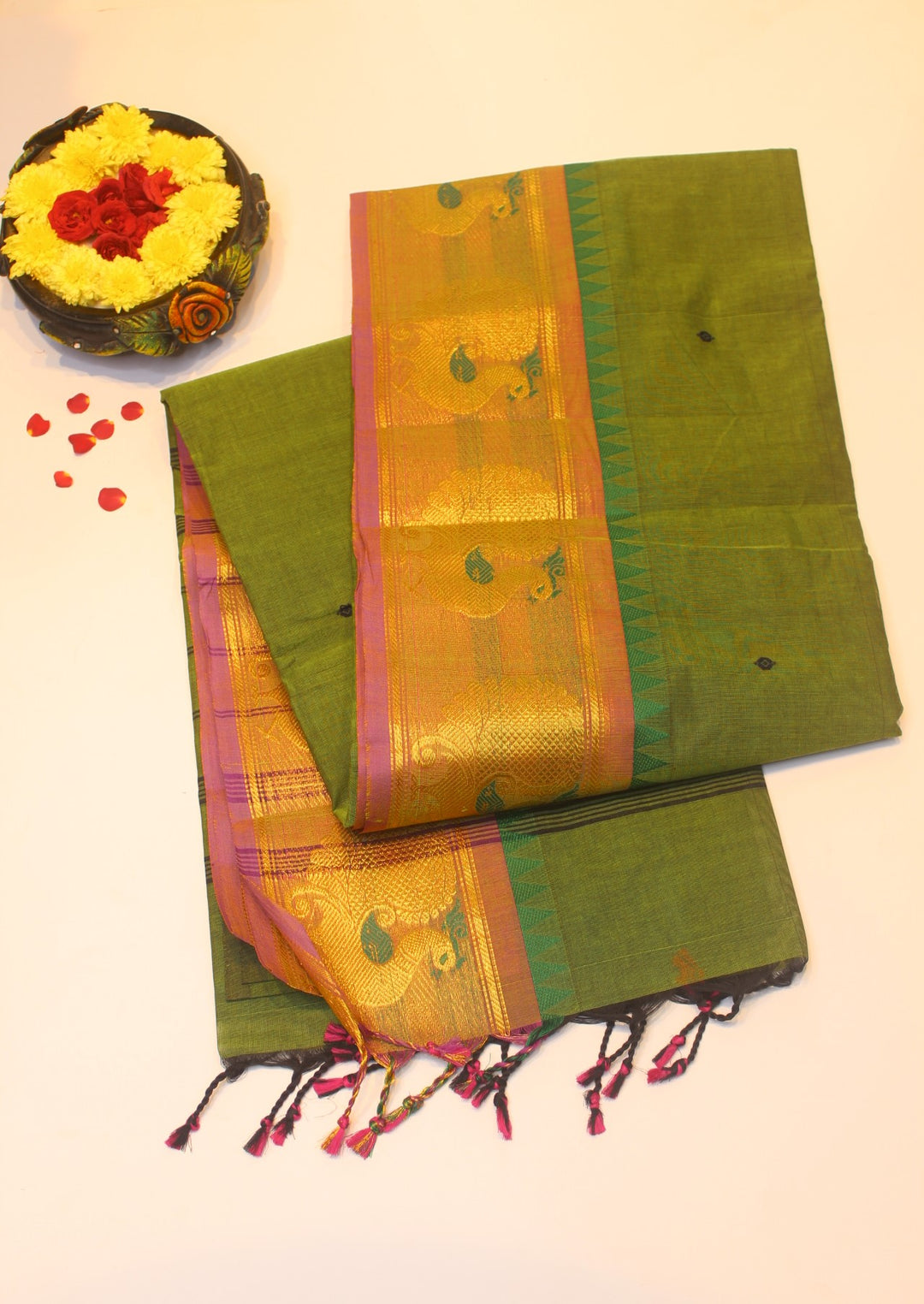 Cotton saree with Border