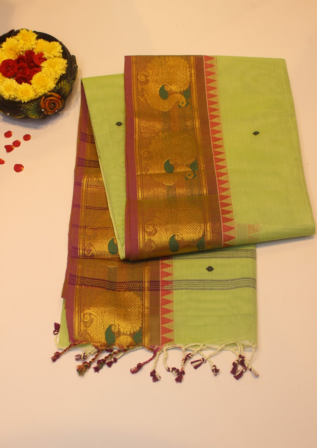 Cotton saree with Border