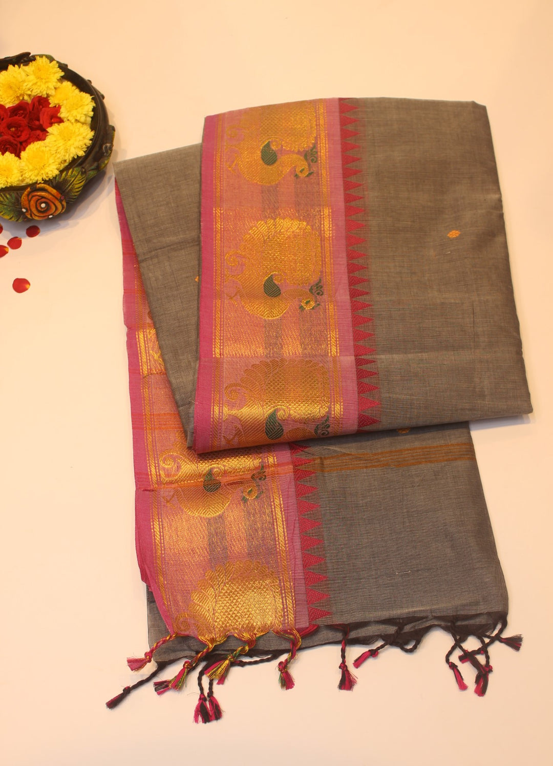 Cotton saree with Border
