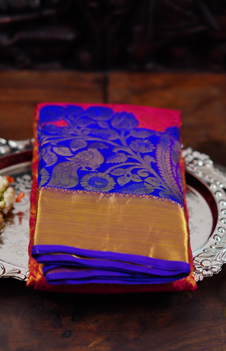 Red Rich Uppada Jamdani saree