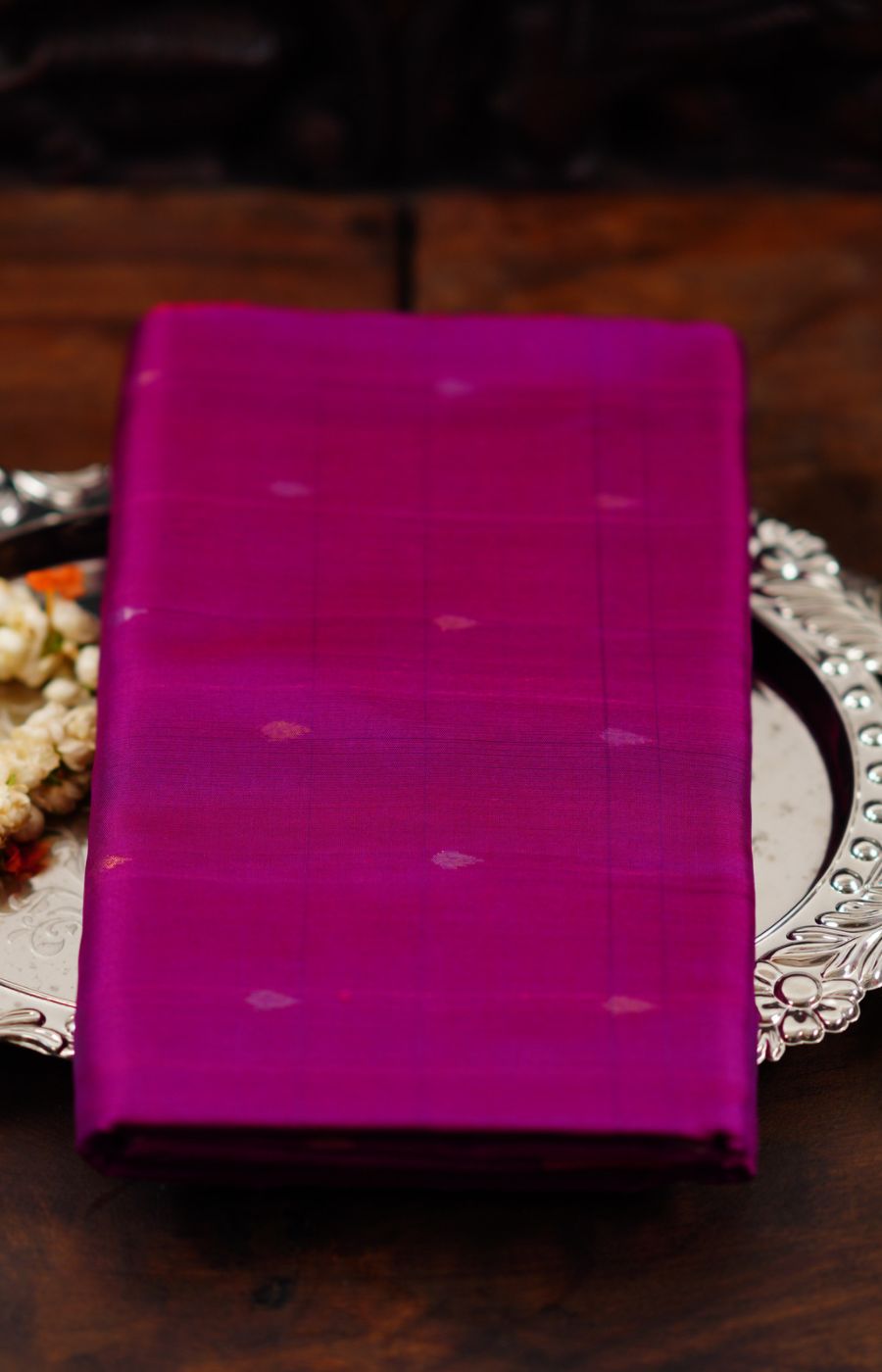 purple and pink Uppada Jamdani