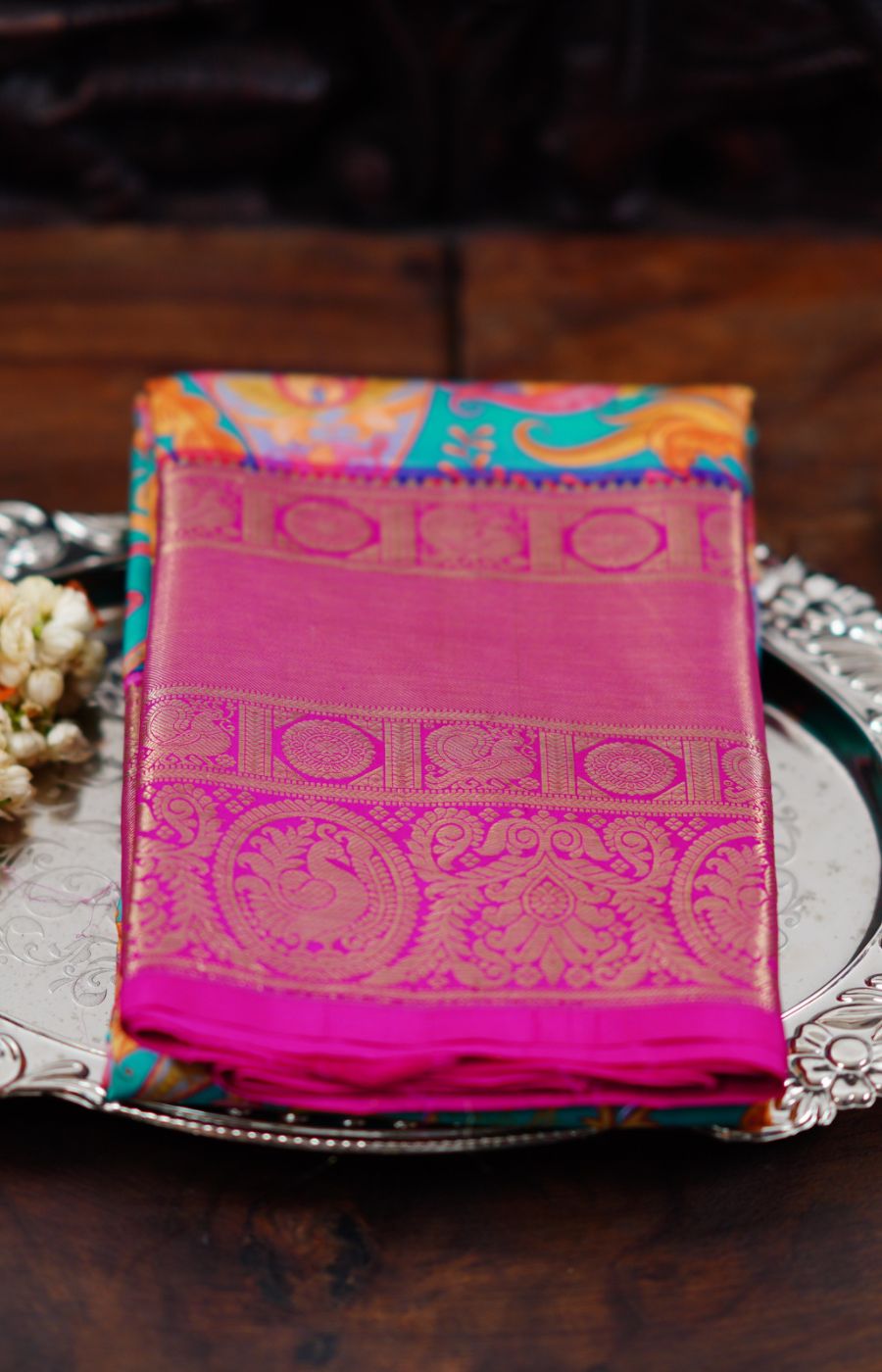 Kanchipuram kalamkari pattu