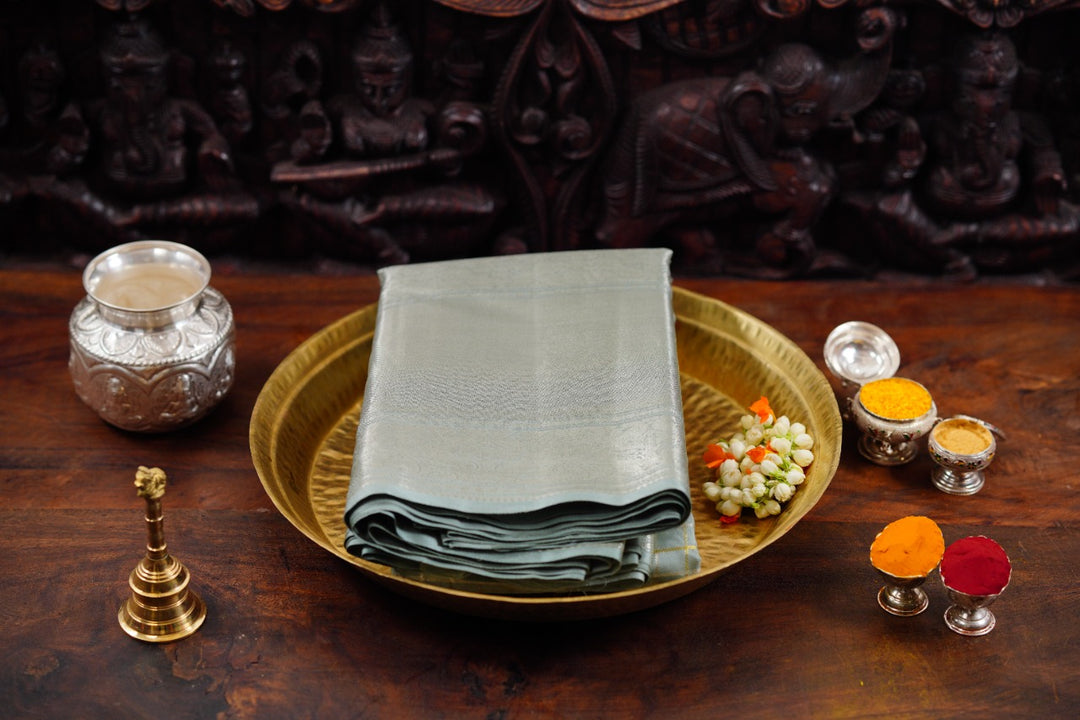 Silver Tissue Saree