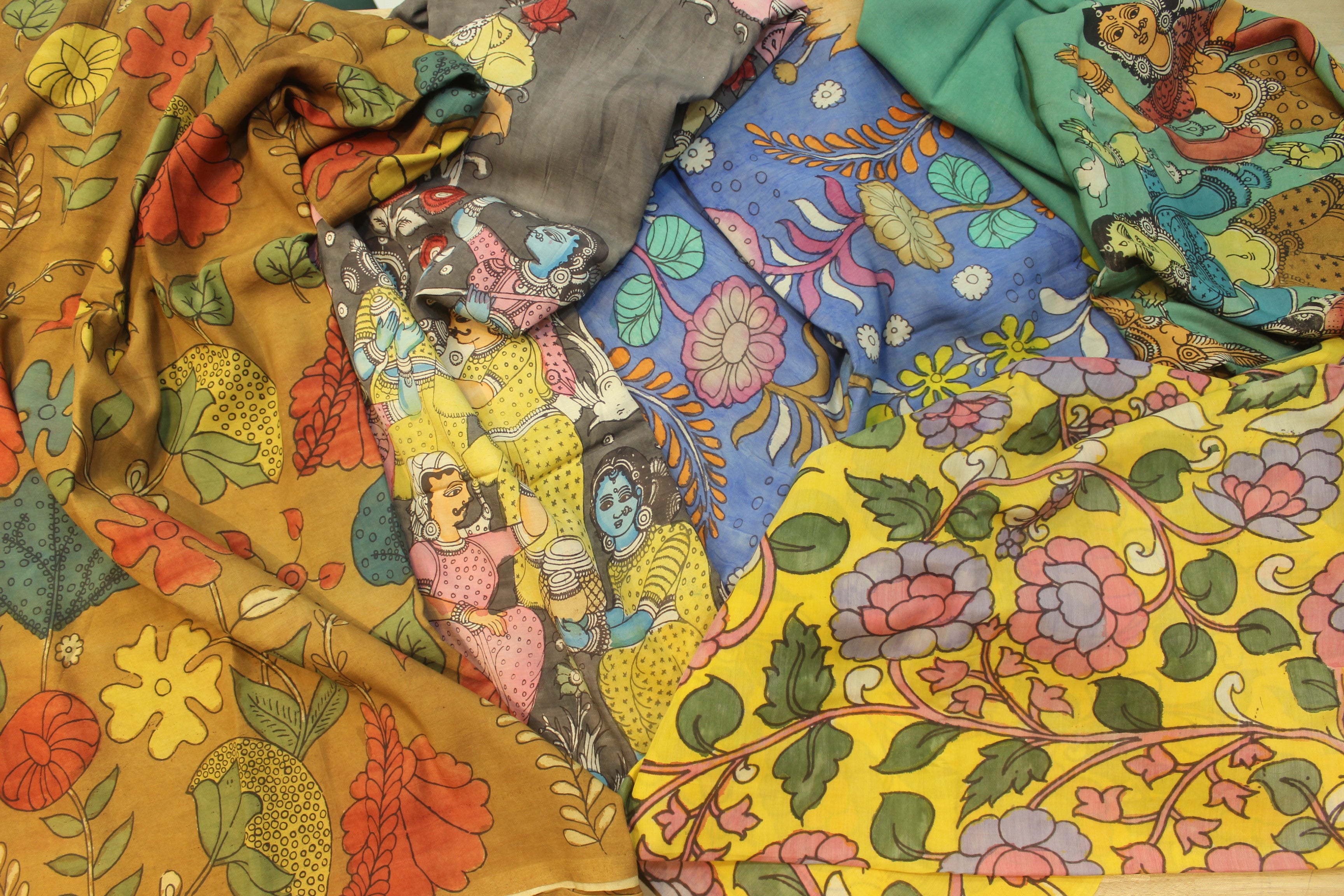 Pen Kalamkari Fabric