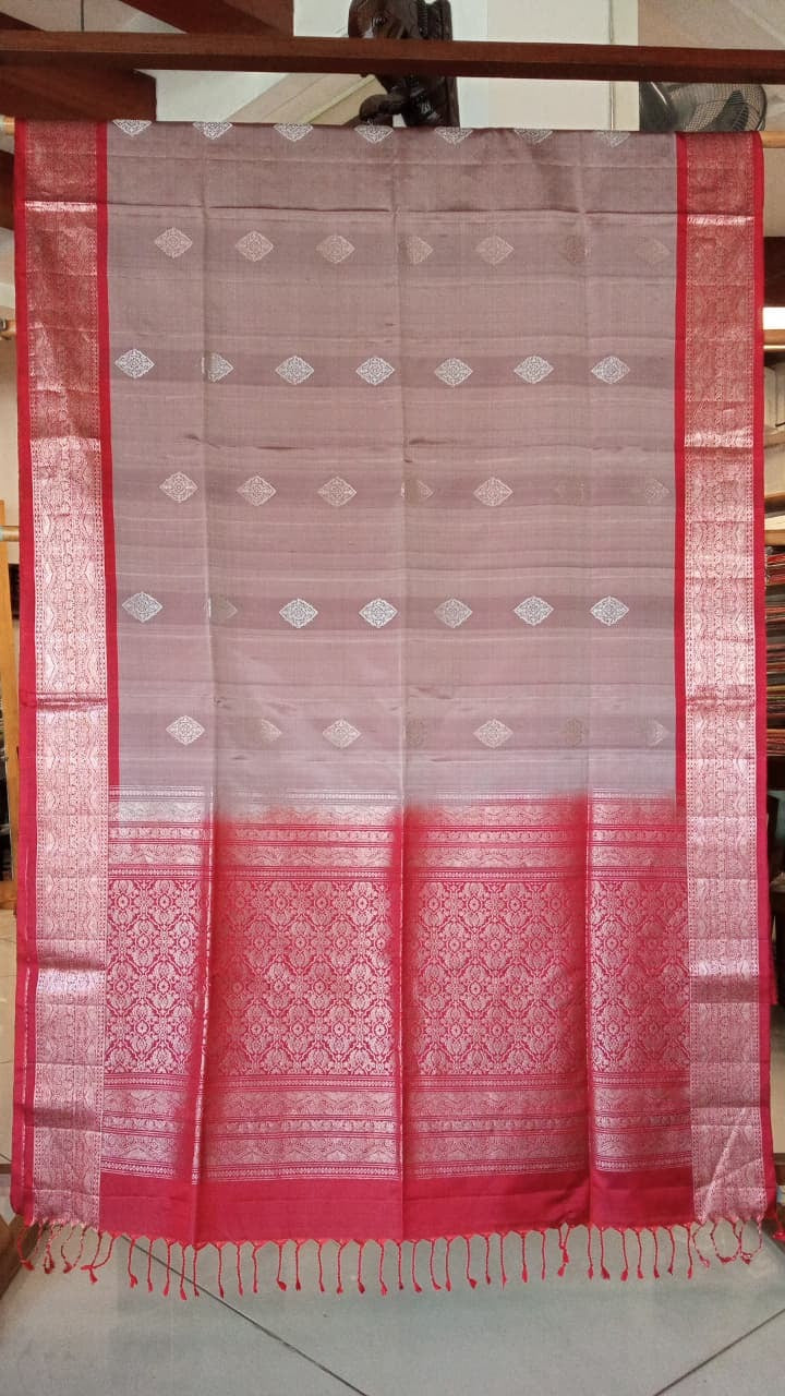 Soft Silk Saree - Onion Pink and Maroon