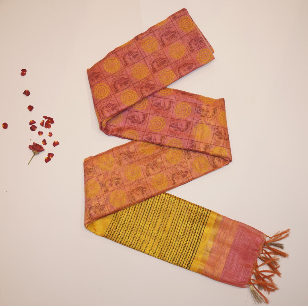 Lenin Pink Saree