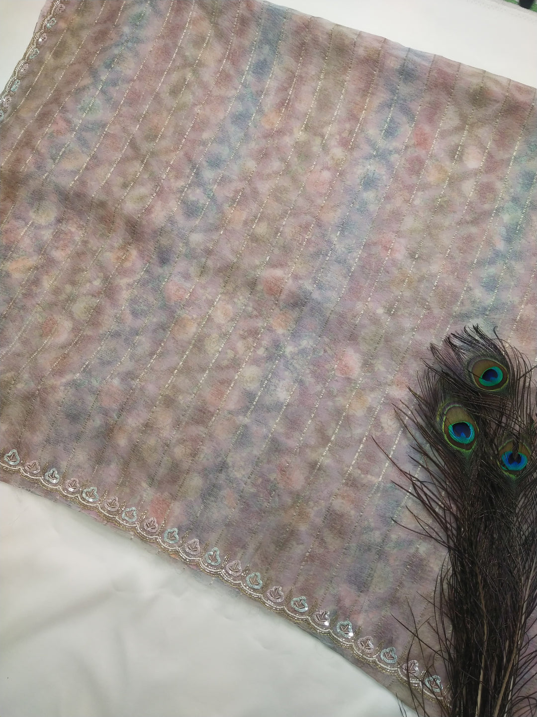 Organza Saree With Blouse Piece