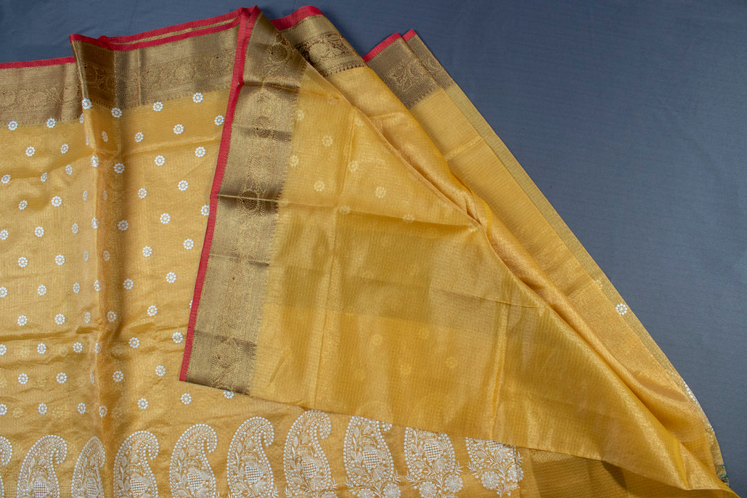 Embroidery Tissue Saree