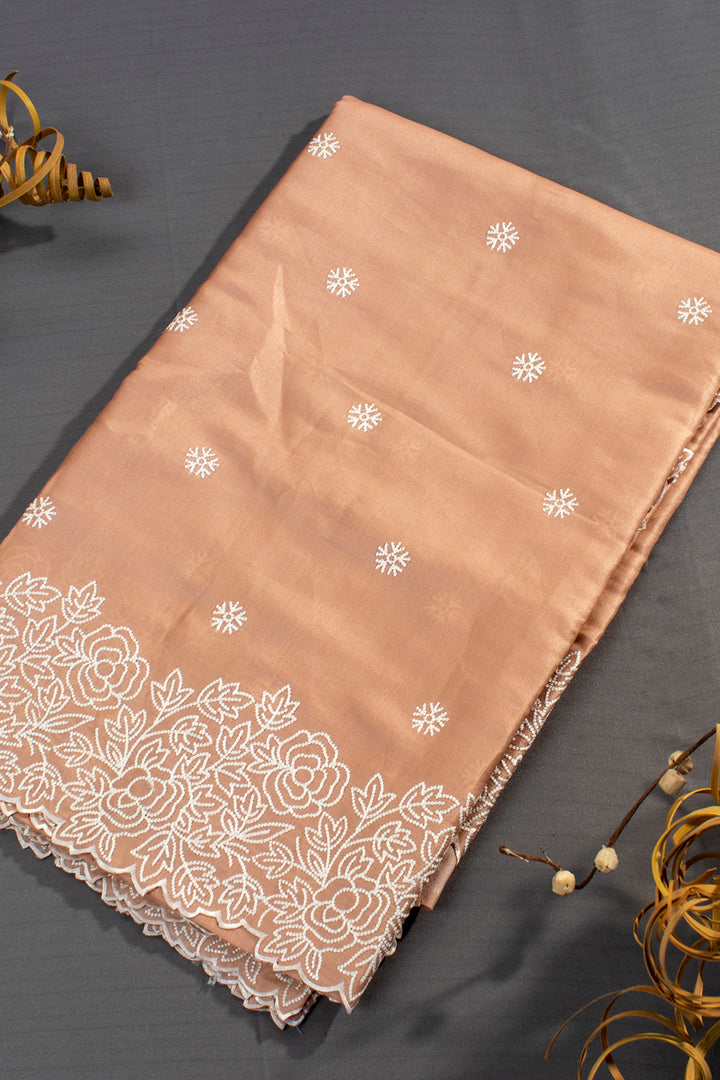 Soft Tussar Silk Thread Embroidery