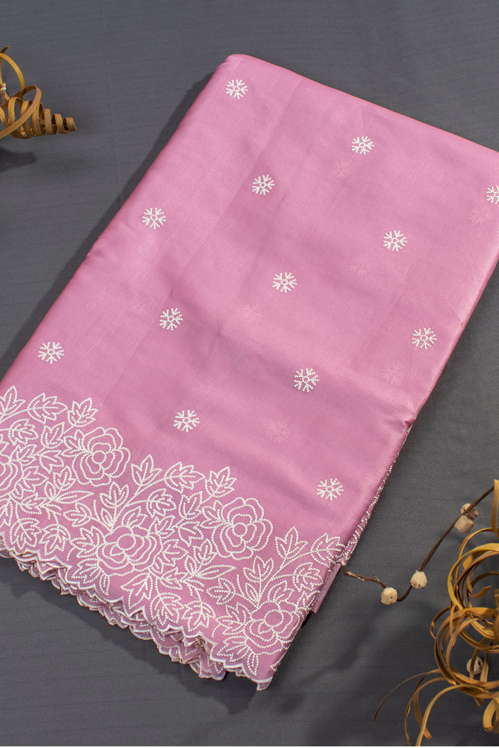 Soft Tussar Silk Thread Embroidery