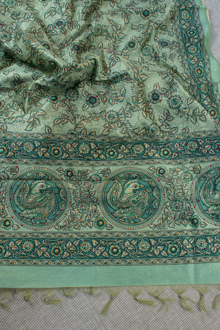 kalamkari with french knot