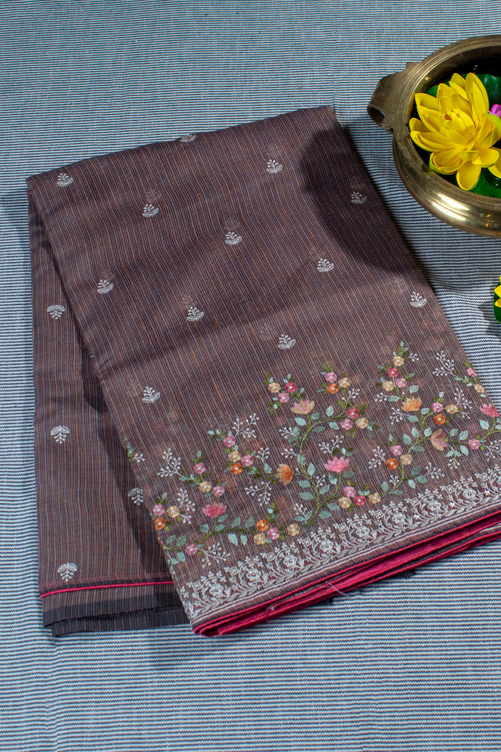 kota embroidered saree