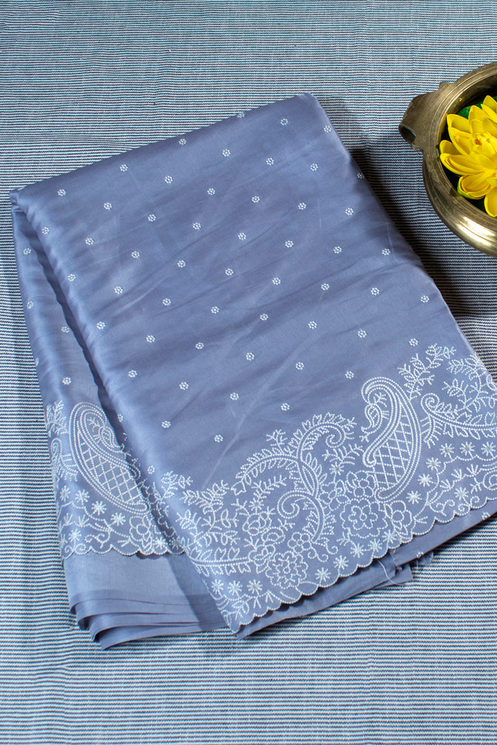 Soft Tussar Silk with Embroidery