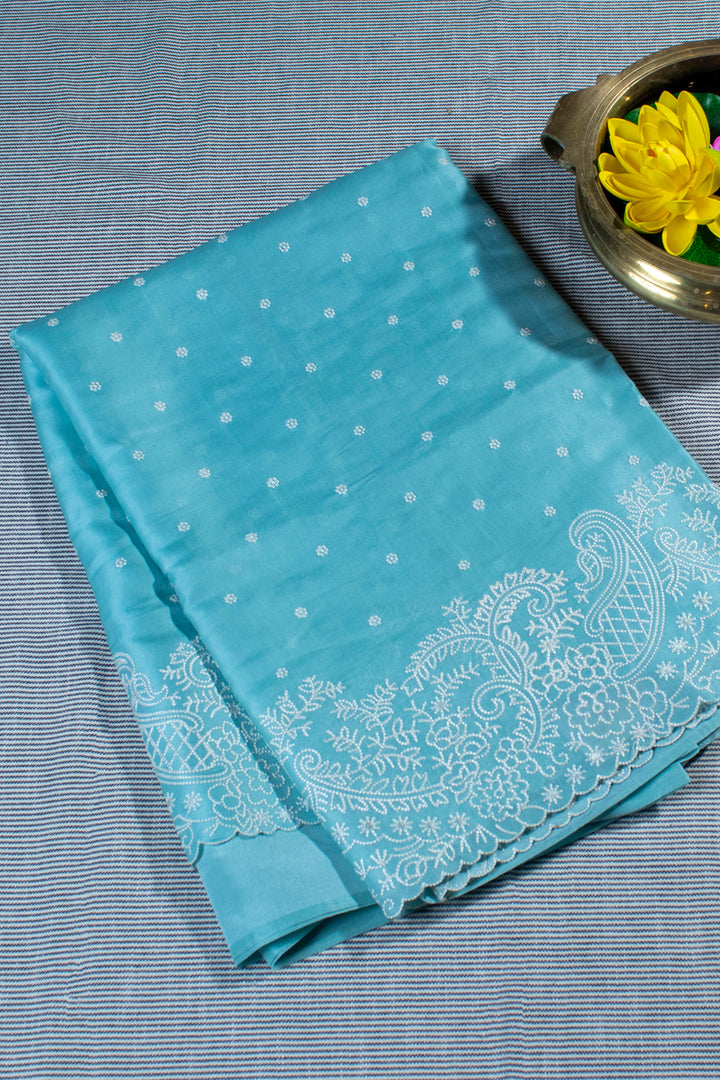 Soft Tussar Silk with Embroidery