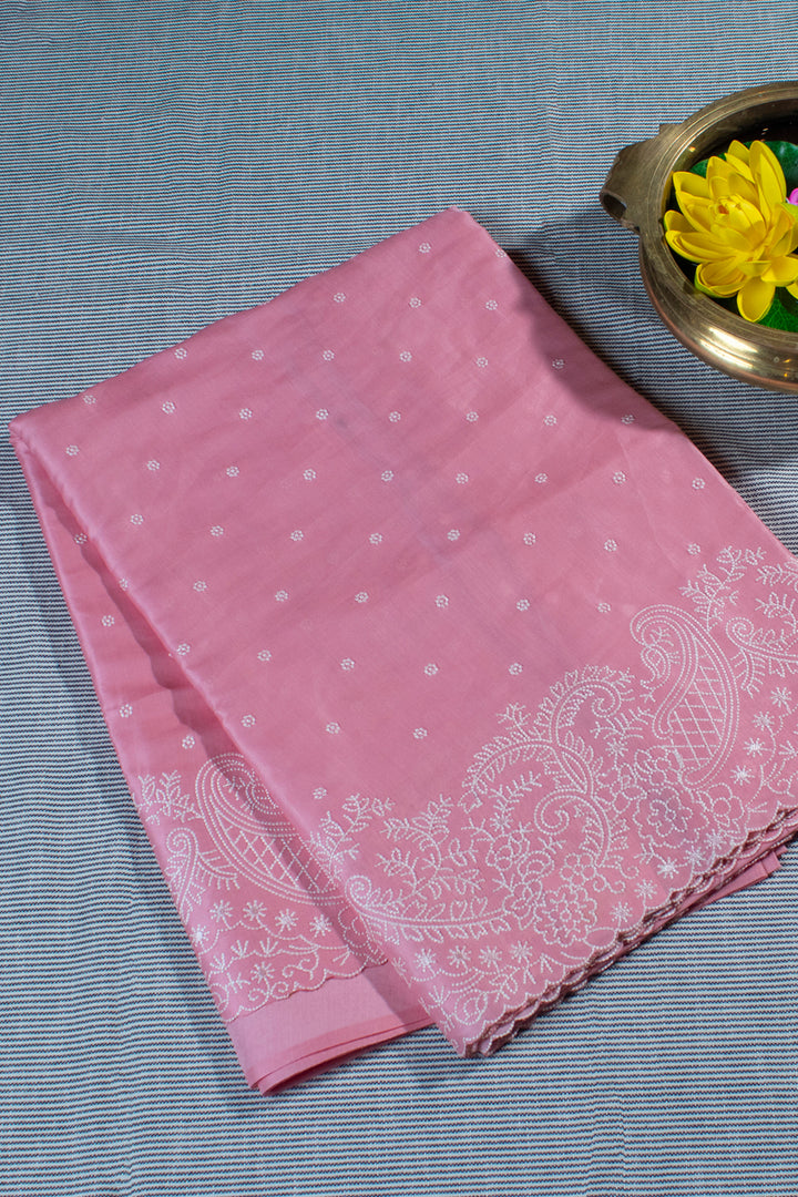 Soft Tussar Silk with Embroidery