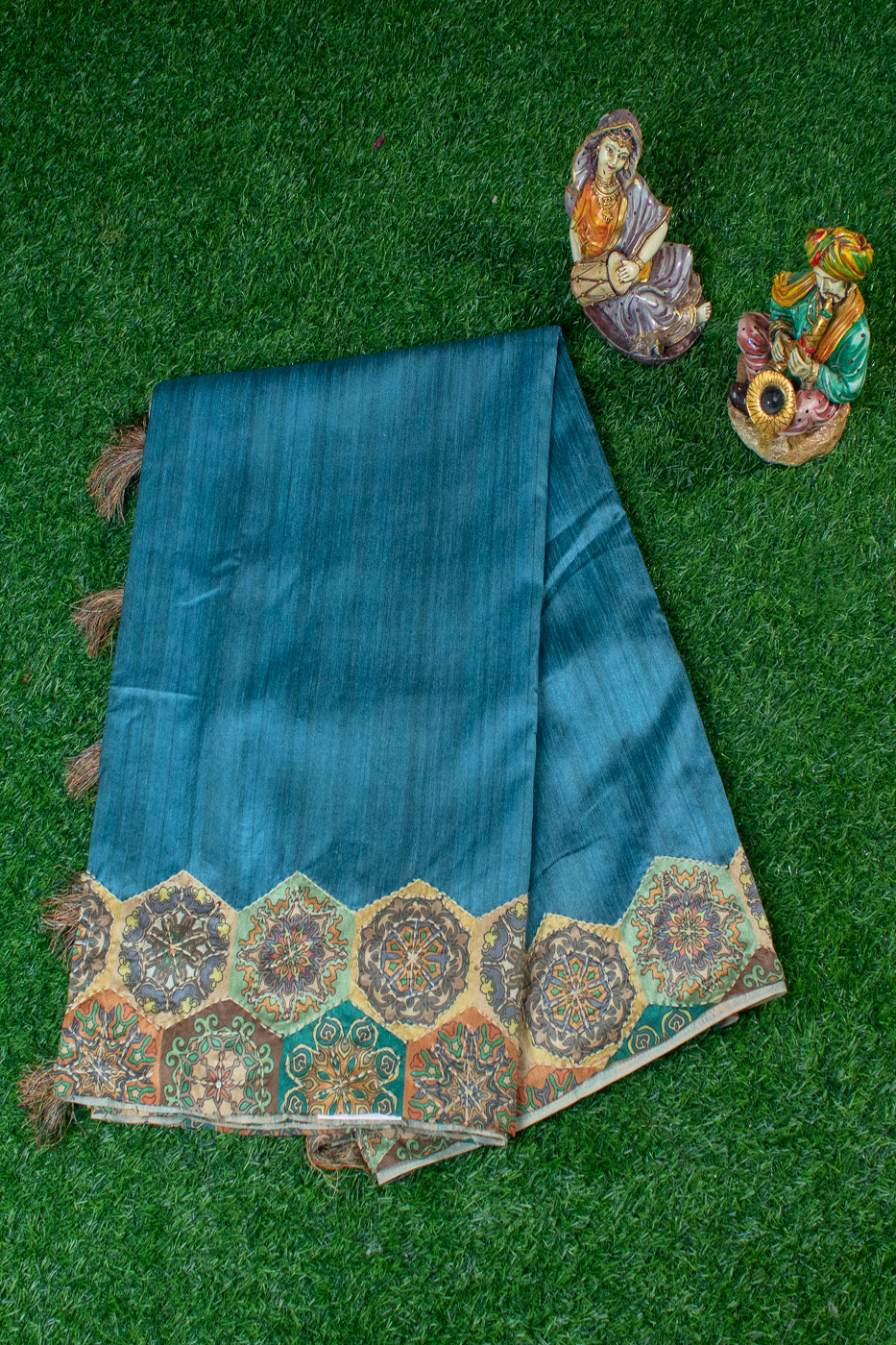 Jute Tussar with Kantha work