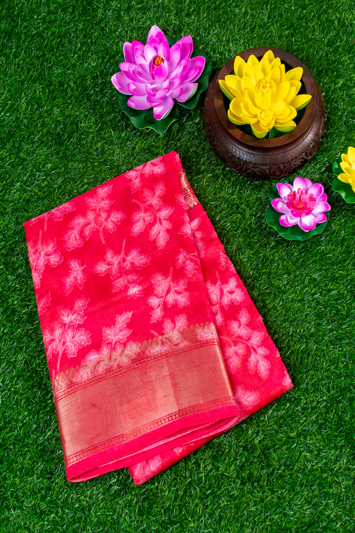 Jute Silk Cotton with Floral print