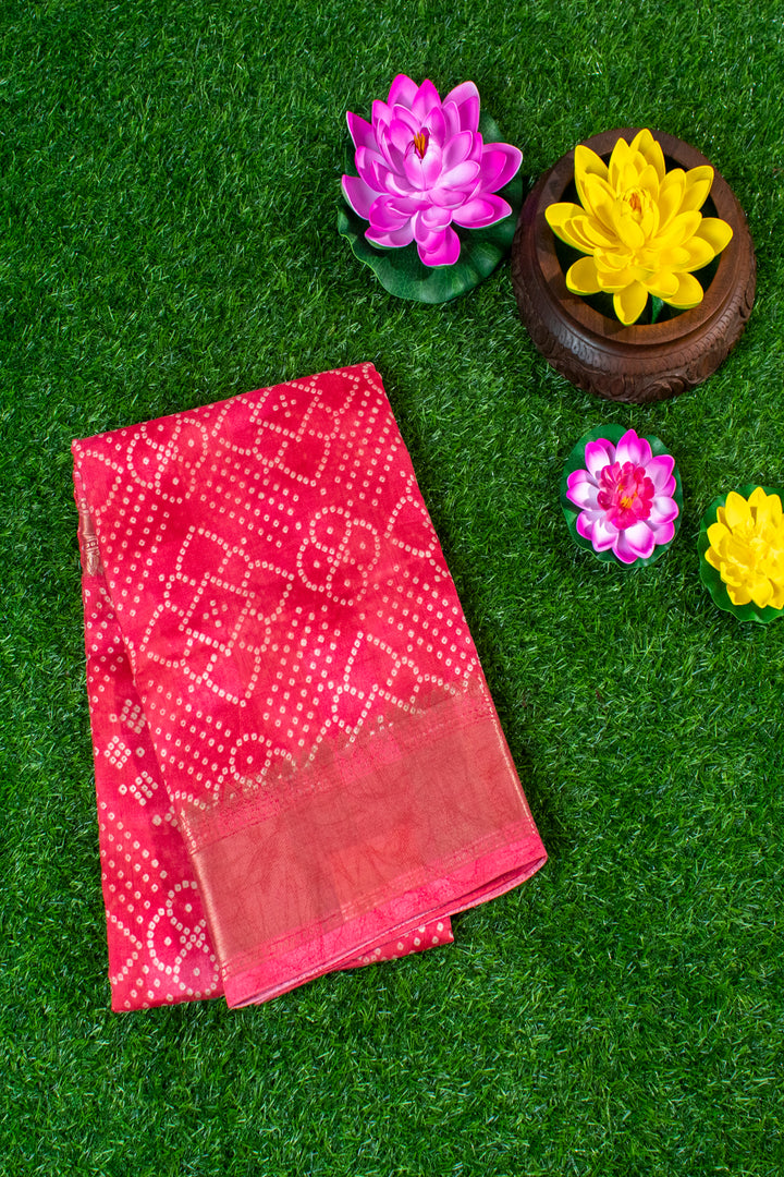 Jute Silk Cotton with banidini print