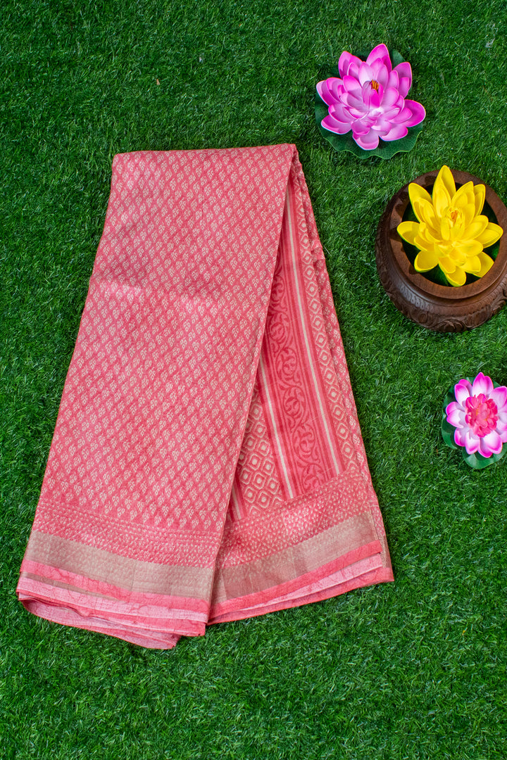 Jute Silk Cotton with Floral print