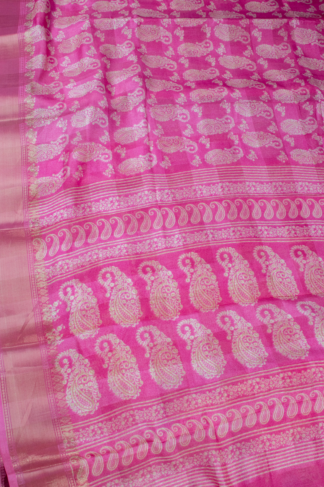 Jute Silk Cotton with Mango print