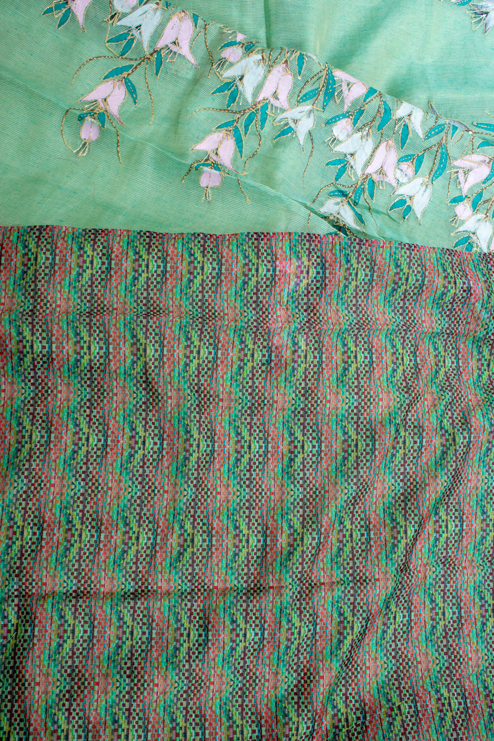 Tissue Kota with Embroidery