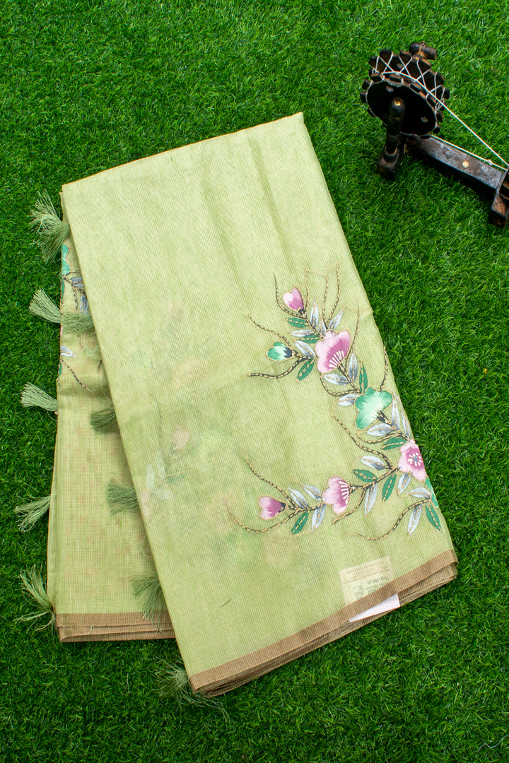 Tissue Kota with Embroidery