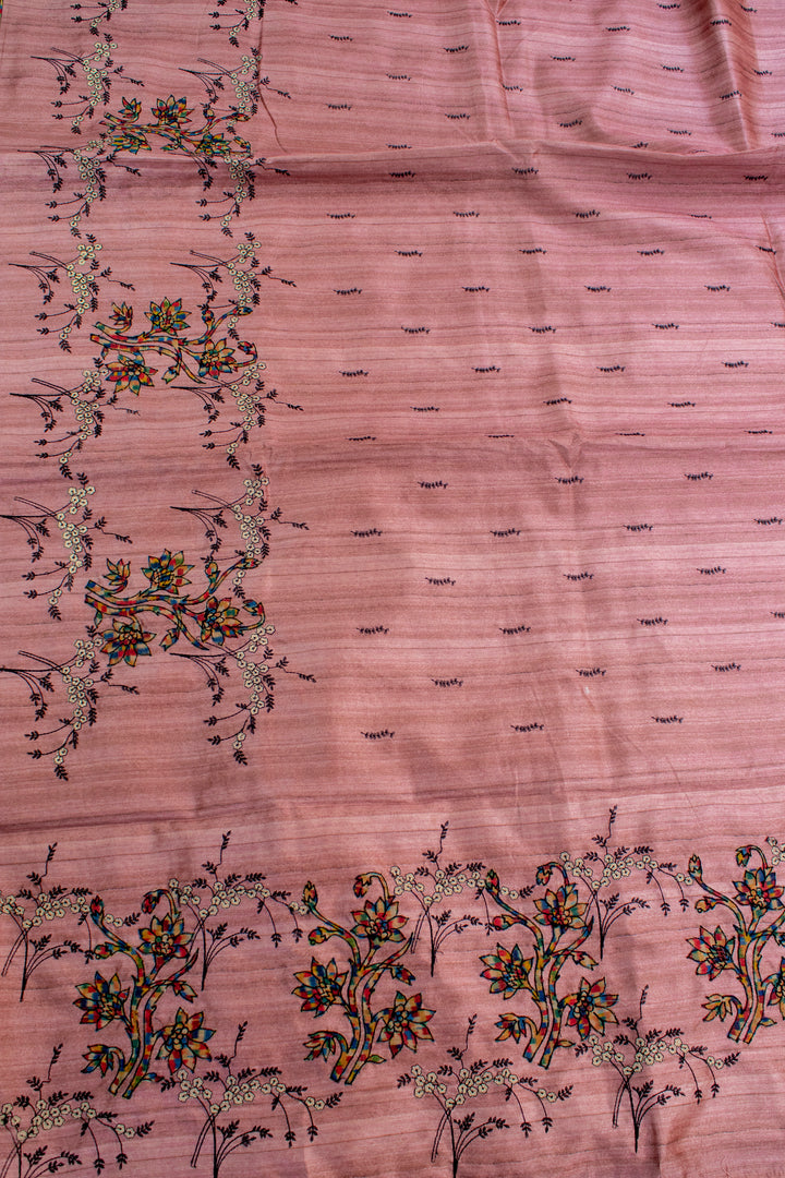 Jute Saree with applique work