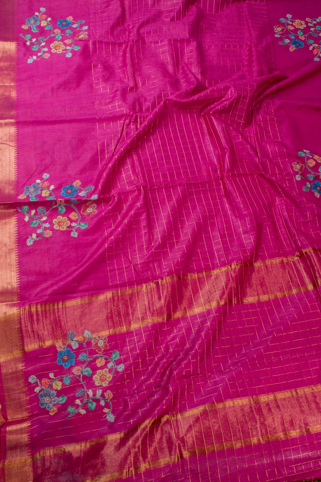 Mangalgiri saree with applique work