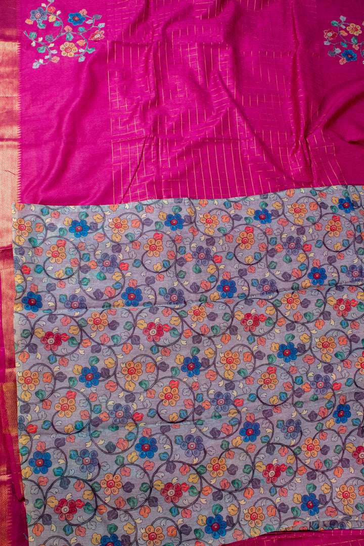 Mangalgiri saree with applique work